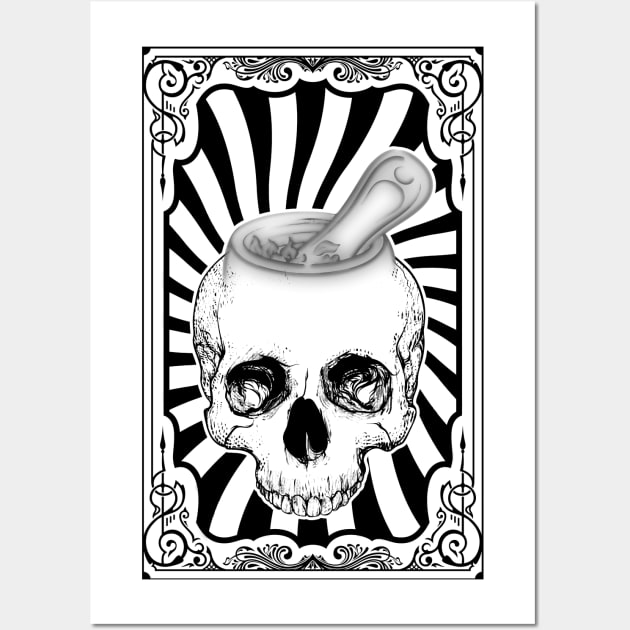 Chalice Skull Frame Wall Art by Moon._.in._.Pisces